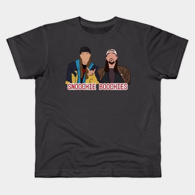 Jay & Silent Bob Snoochie Boochies Kids T-Shirt by Hevding